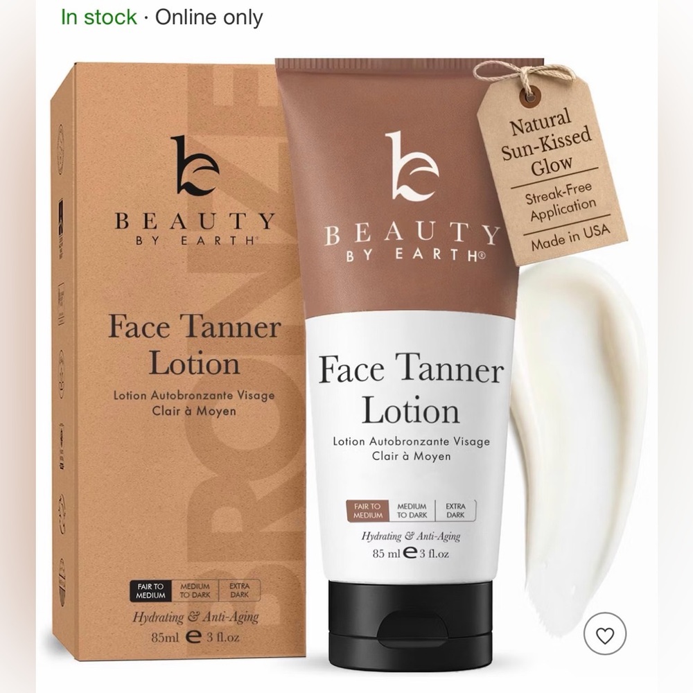 Beauty by Earth Face tanning lotion fair to medium